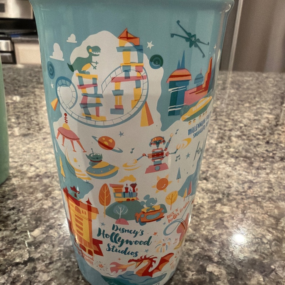 Ceramic Disneys Hollywood Studios  Starbucks tumbler with lid